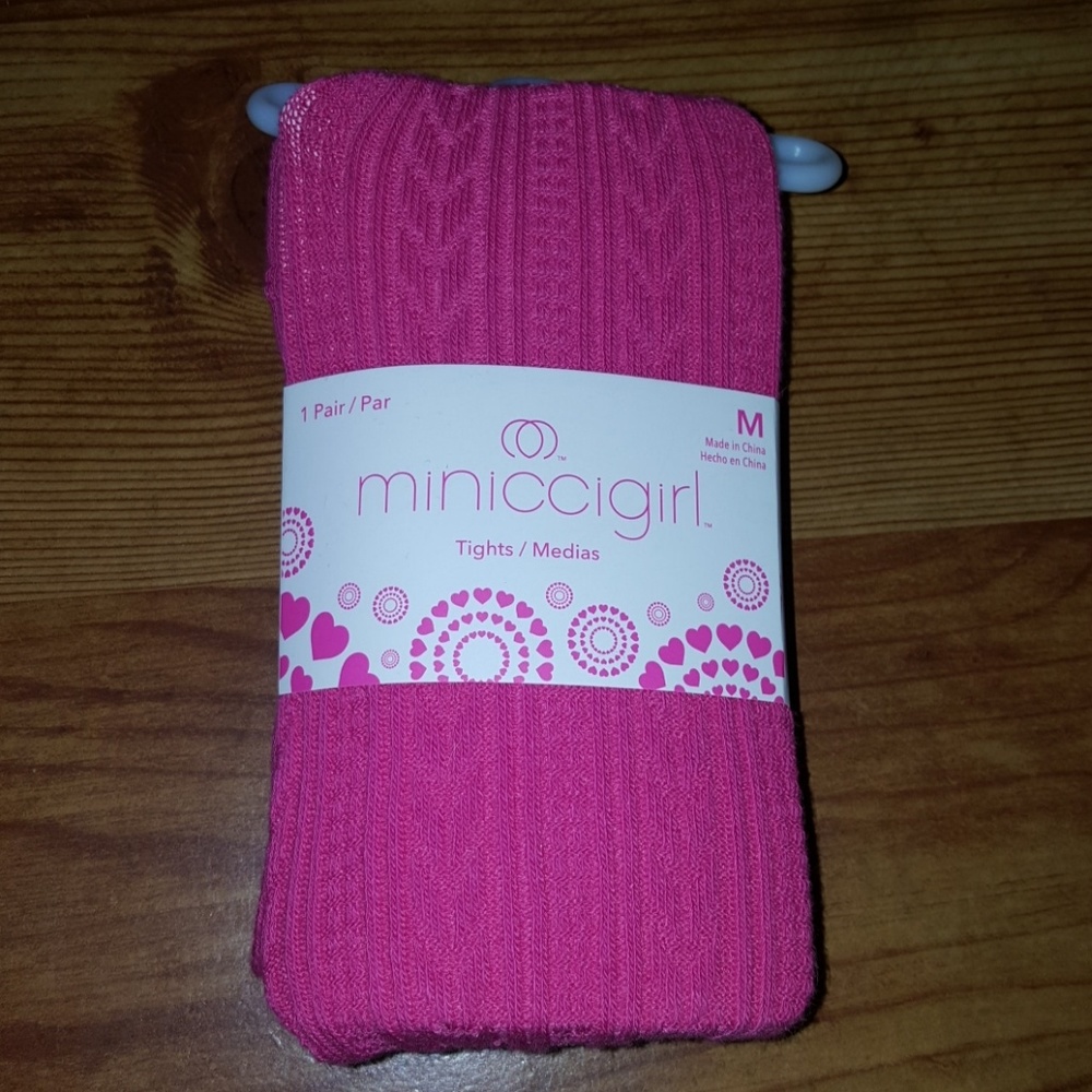 BNWT Girls miniccigirl Tights Size M (age 4-6)